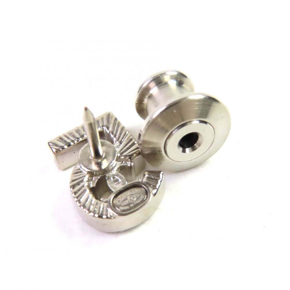CHANEL Authentic Silver Logo Brooch - Picture 8 of 12